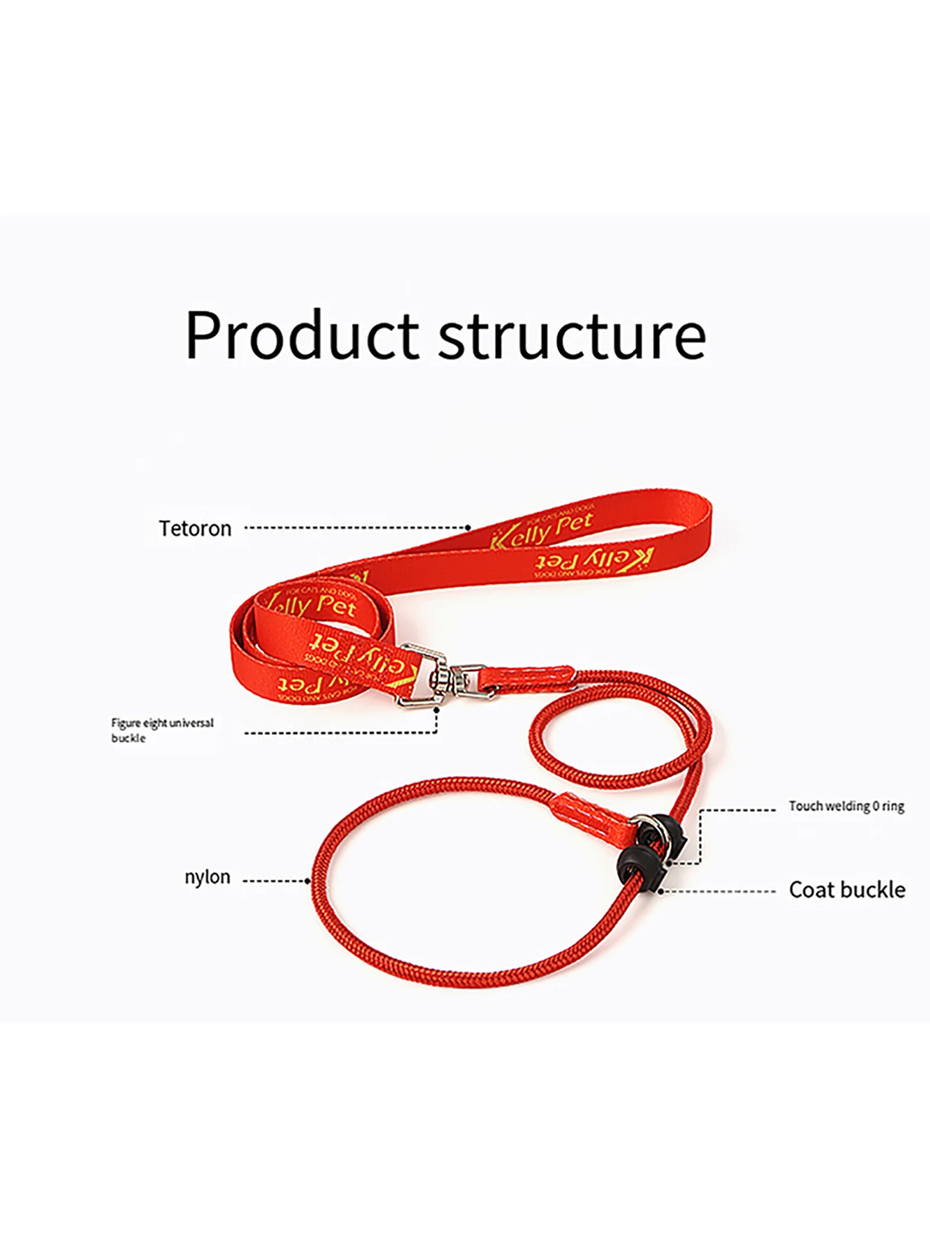 Integrated Pet Training Rope P Rope Choking Rope for Large and Medium sized Dogs