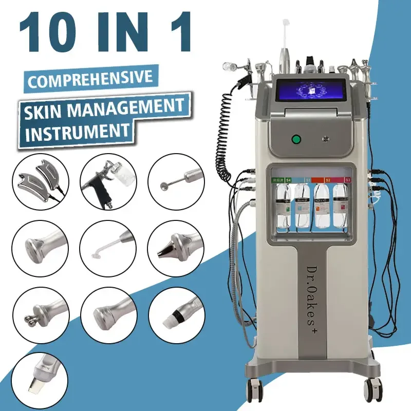 Dr.Oakes+ High-end Large Bubble Synthesizer Hydro Dermabrasion Machine Skin Smoothing Whiting Bleakheads Acne Removal Machine