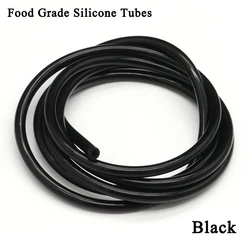 1~10M Black Food Grade Silicone Tube Rubber Hose ID0.5~32mm Flexible Aquarium Air Irrigation Pipes Water Connector Garden Hoses