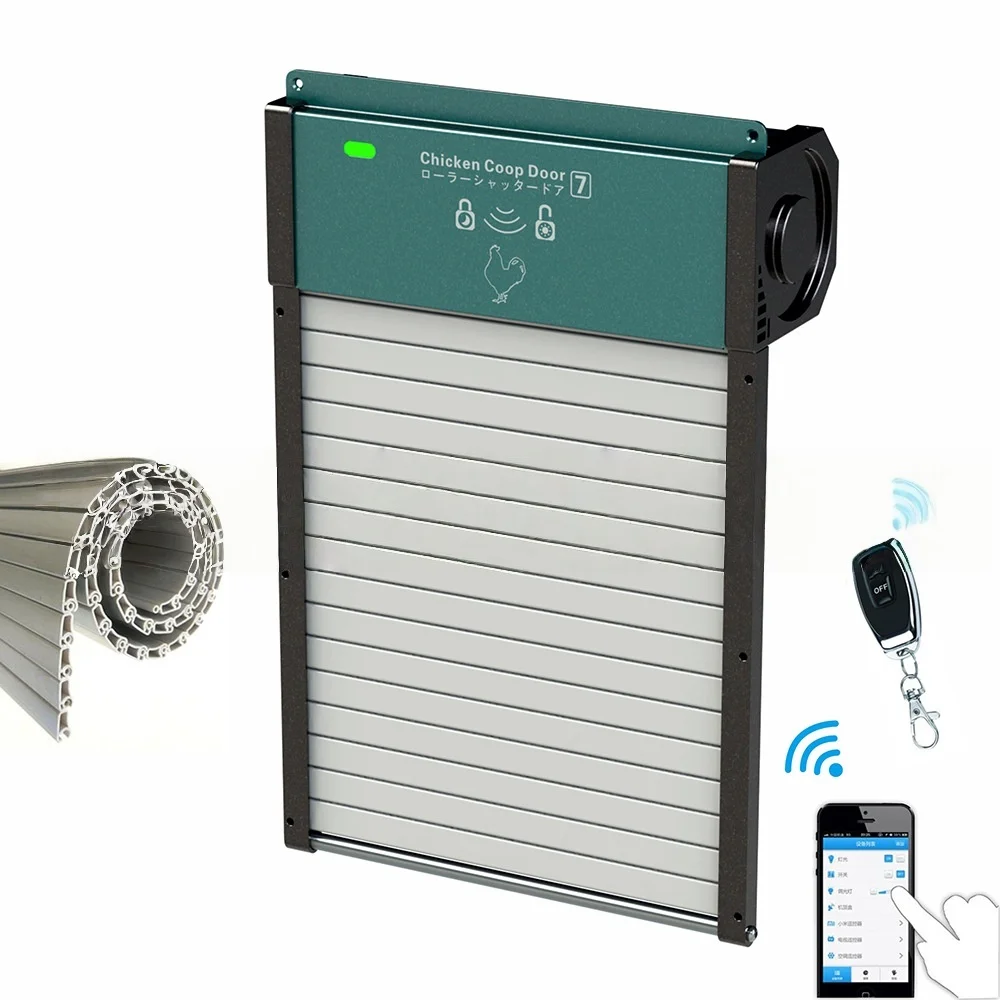 

Intelligent Pet Kennel Rolling Door Solar Energy Automatic Electricity Storage Induction Chicken Coop Door