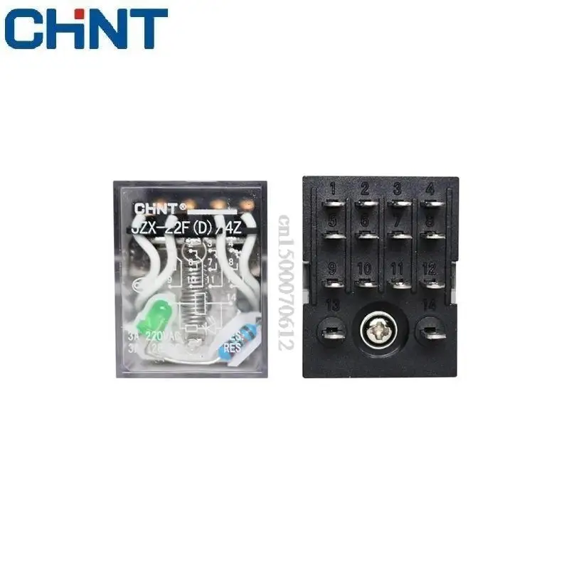 CHINT JZX-22F(D)/2Z 3Z 4Z DC24V AC24V 220V MY2NJ Intermediate Relay Miniature Power Relay Electromagnetic Relay 5A