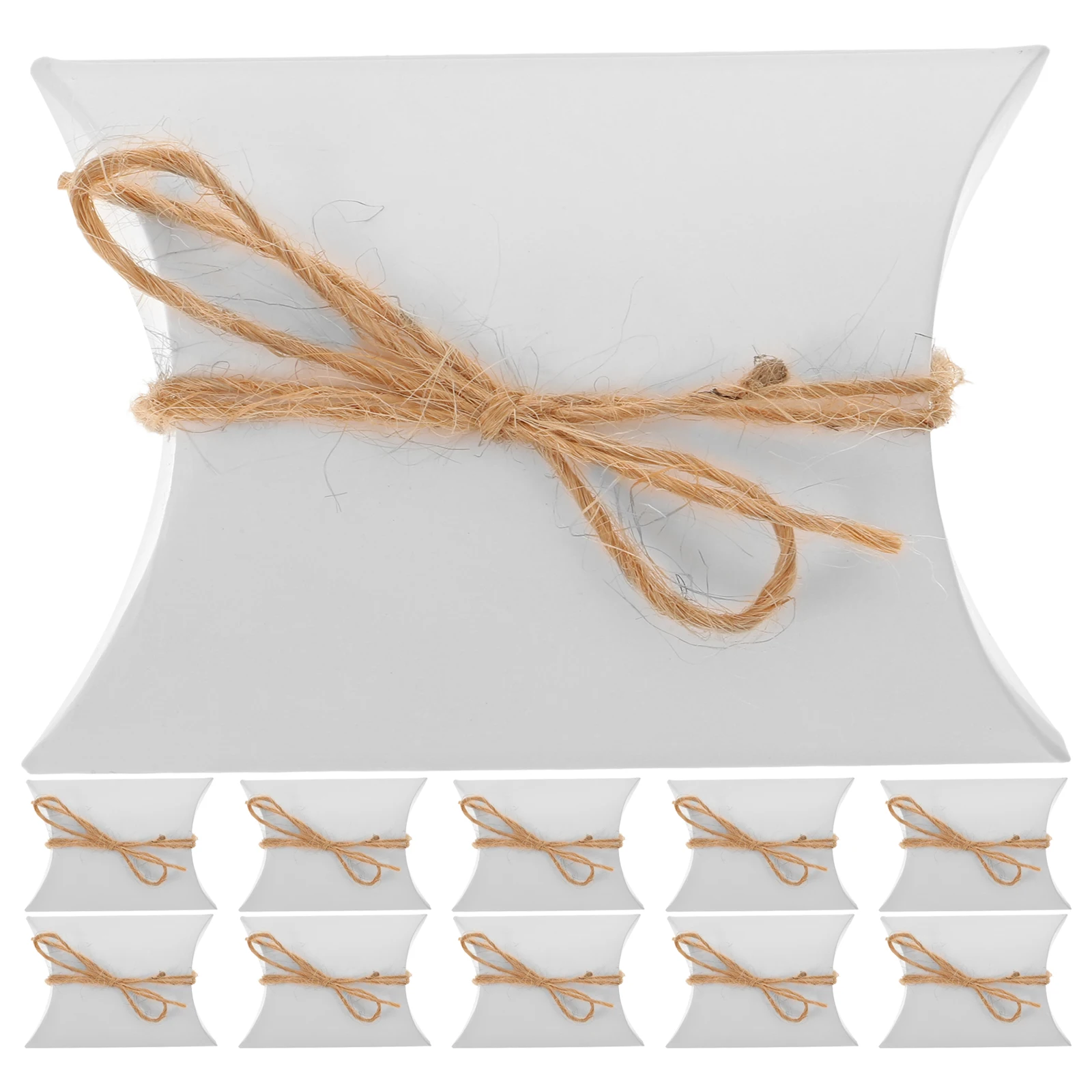 

120 Pcs Kraft Paper Box Krafts Candy Bag White Cardboard Gift Container Party Favor