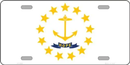 Rhode Island State Flag Metal sign Metal Tin Sign Picture Plaque Art Wall