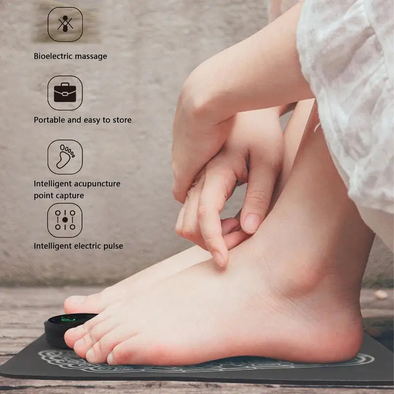 Smart Feet Massage Mat Foot Pad Electric Massage Mat Foot Relaxation Mat Vibration Massage Pads Improve Blood Circulation