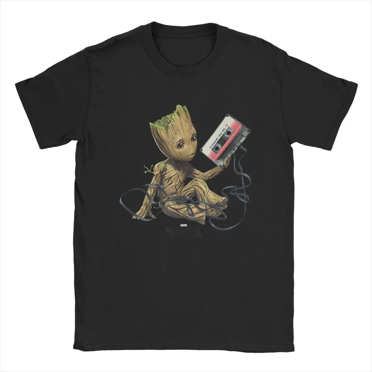 

Оригинальная футболка Marvel высокого качества Guardians of The Galaxy Gru Cotton Merch, креативная футболка с короткими рукавами и круглым вырезом с принтом