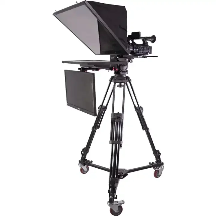 Factory Sales Video 24 inch Camera Teleprompter For News Live Interview Speech Prompter Big Screen 