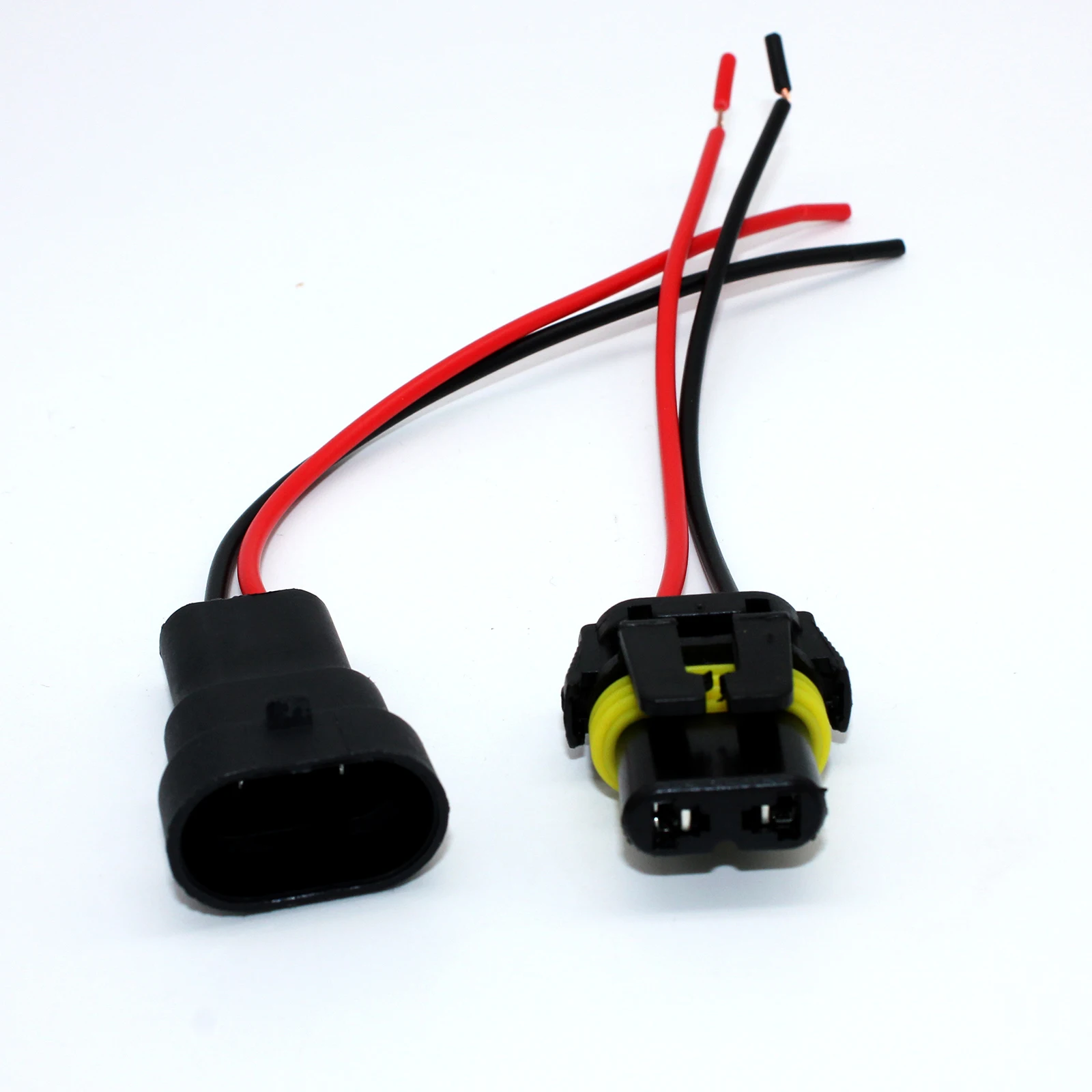 12 個 9005 9006 オスメスプラグ HB3 HB4 アダプタソケット配線ハーネスコネクタ延長ケーブルフォグランプ自動フォグランプ