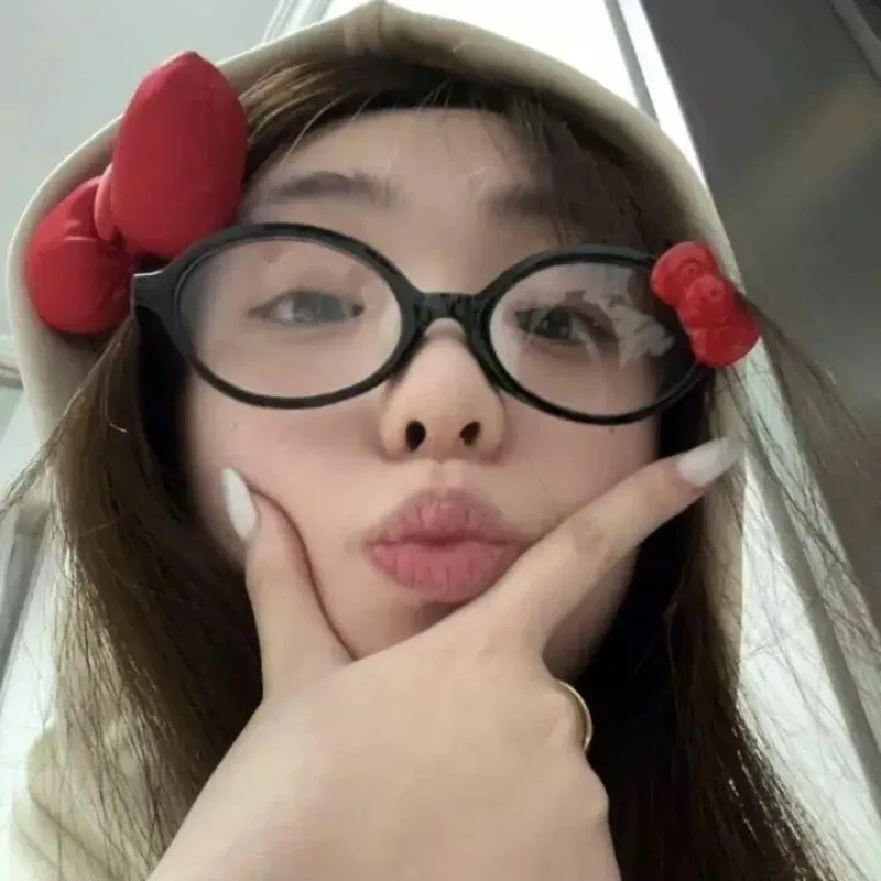 إطارات نظارات بعدسات عادية قابلة للإزالة بيضاوية سوداء بطبعة الفهد للنساء والفتيات نظارات مضادة للضوء الأزرق هدية إكسسوار