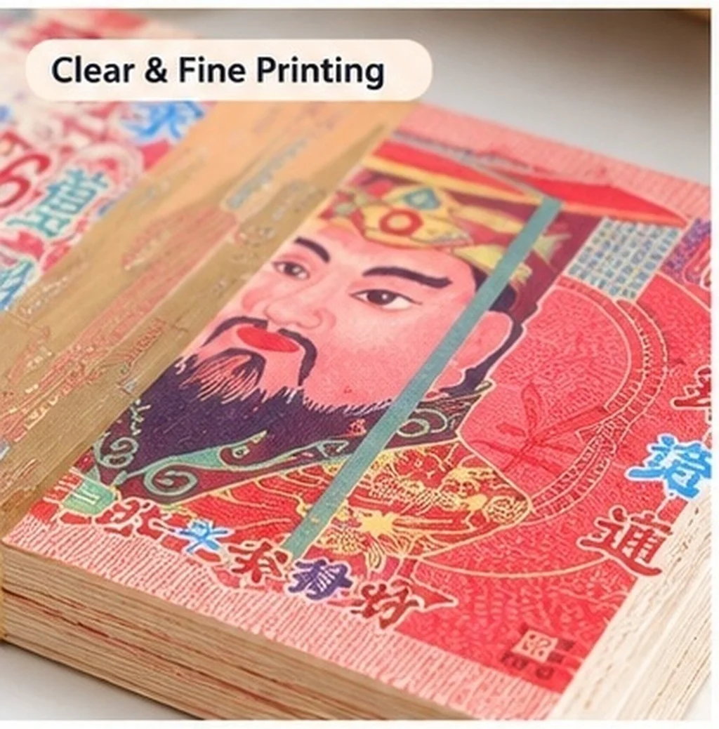 8Pcs Feng Shui Ancestor Money Double-Sided Printed Realistic Heaven Banknotes for Ancestral Sacrifice Funeral Ceremony Burning