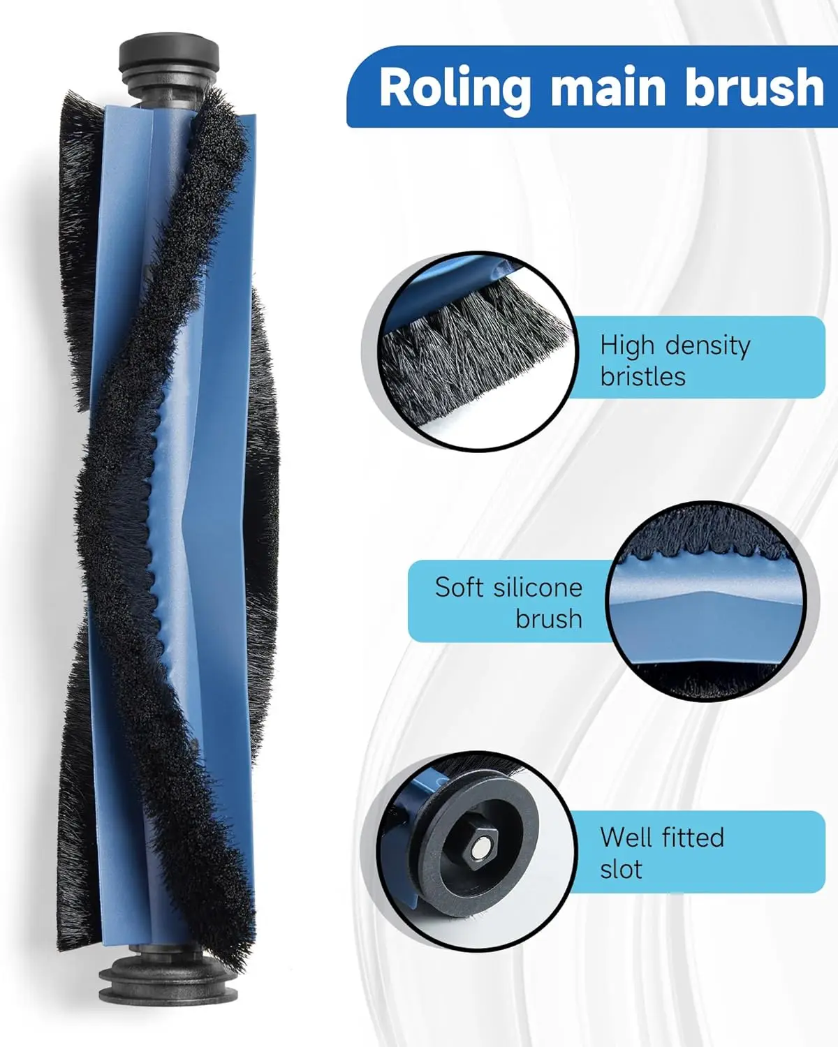 Replacement Parts for Eufy X10 Pro Omni Robotic Vacuum Cleaner Main Brush Side Brush Dust Bag HEPA Filter Accessories