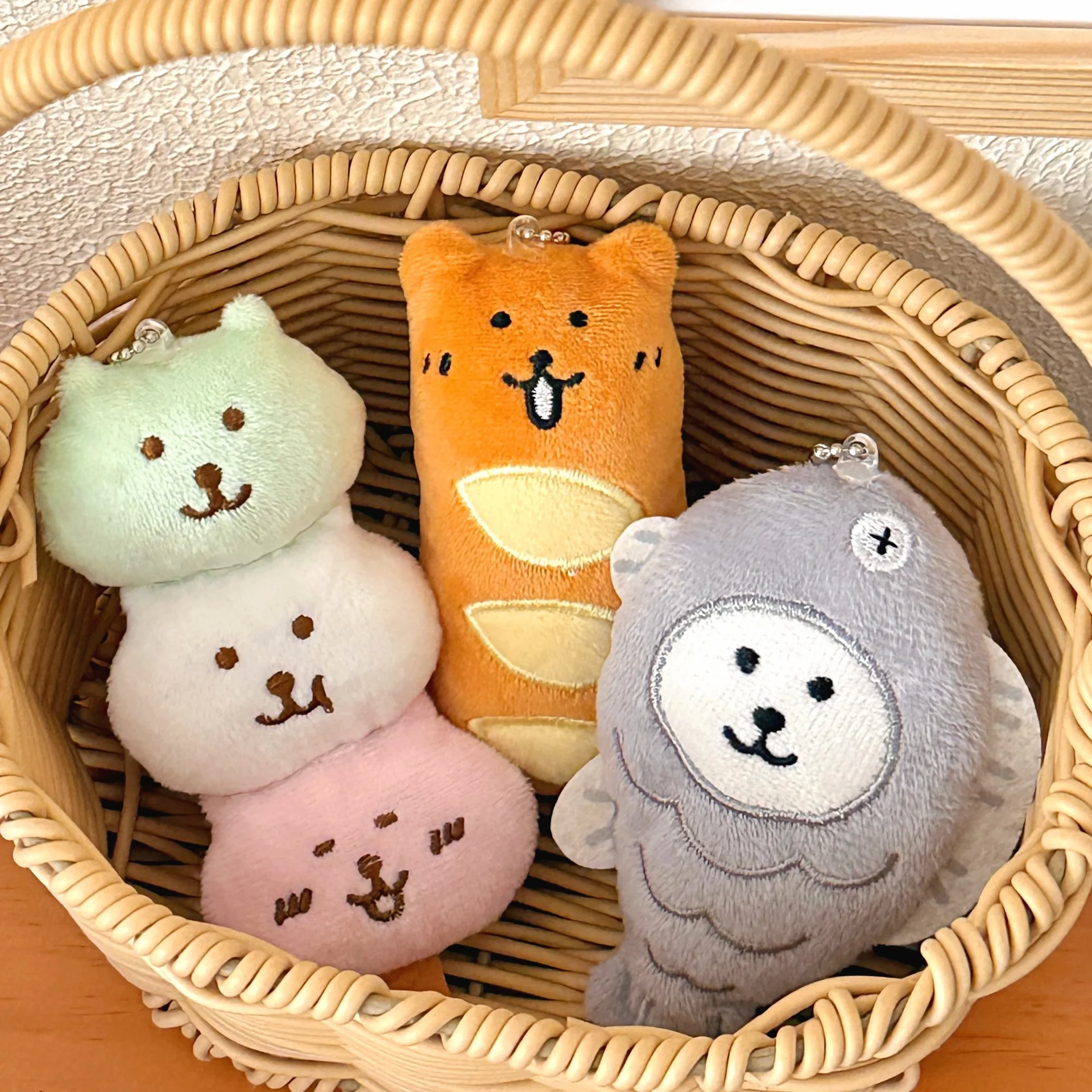 1/3 Pcs Cute Food Pendant Creative Plush Pendant Bag Keychain Decorative Pendant image 4