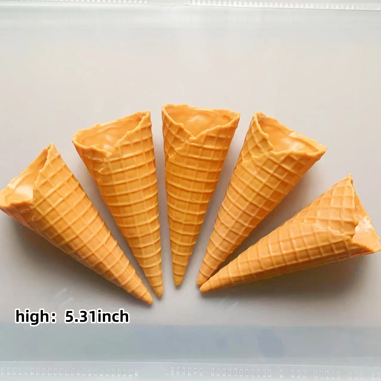 Realistic Ice Cream Crispy Cone Model Realistic Ice Cream Crispy Photography Stage Props Display Practice Ice Cream Fight