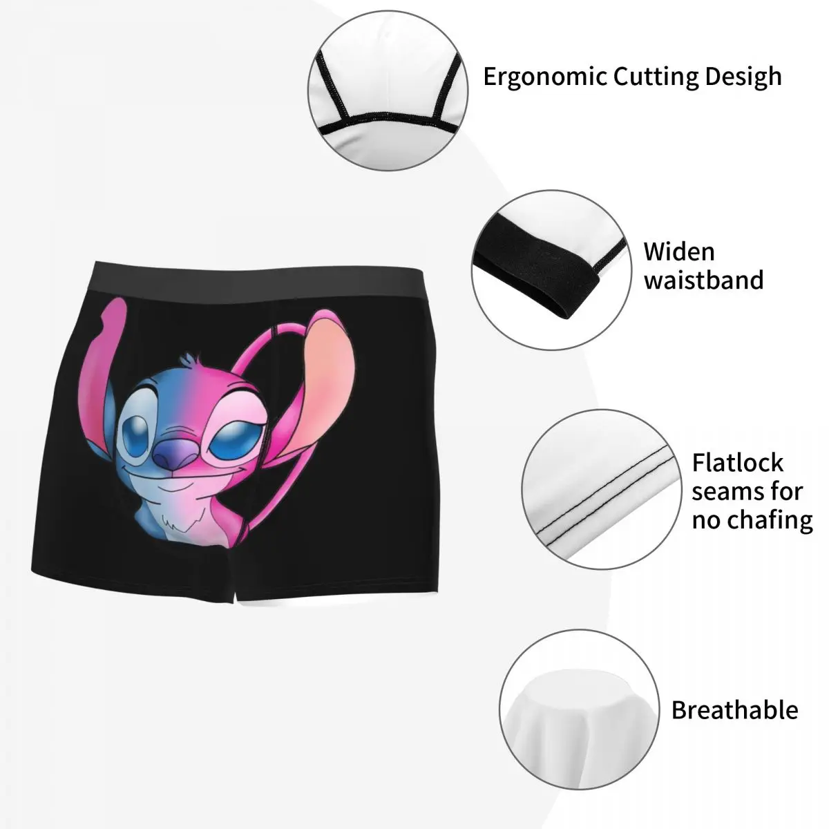 Mannen Stitch Boxer Slips Shorts Slipje Ademend Ondergoed Mannelijke Sexy Onderbroek