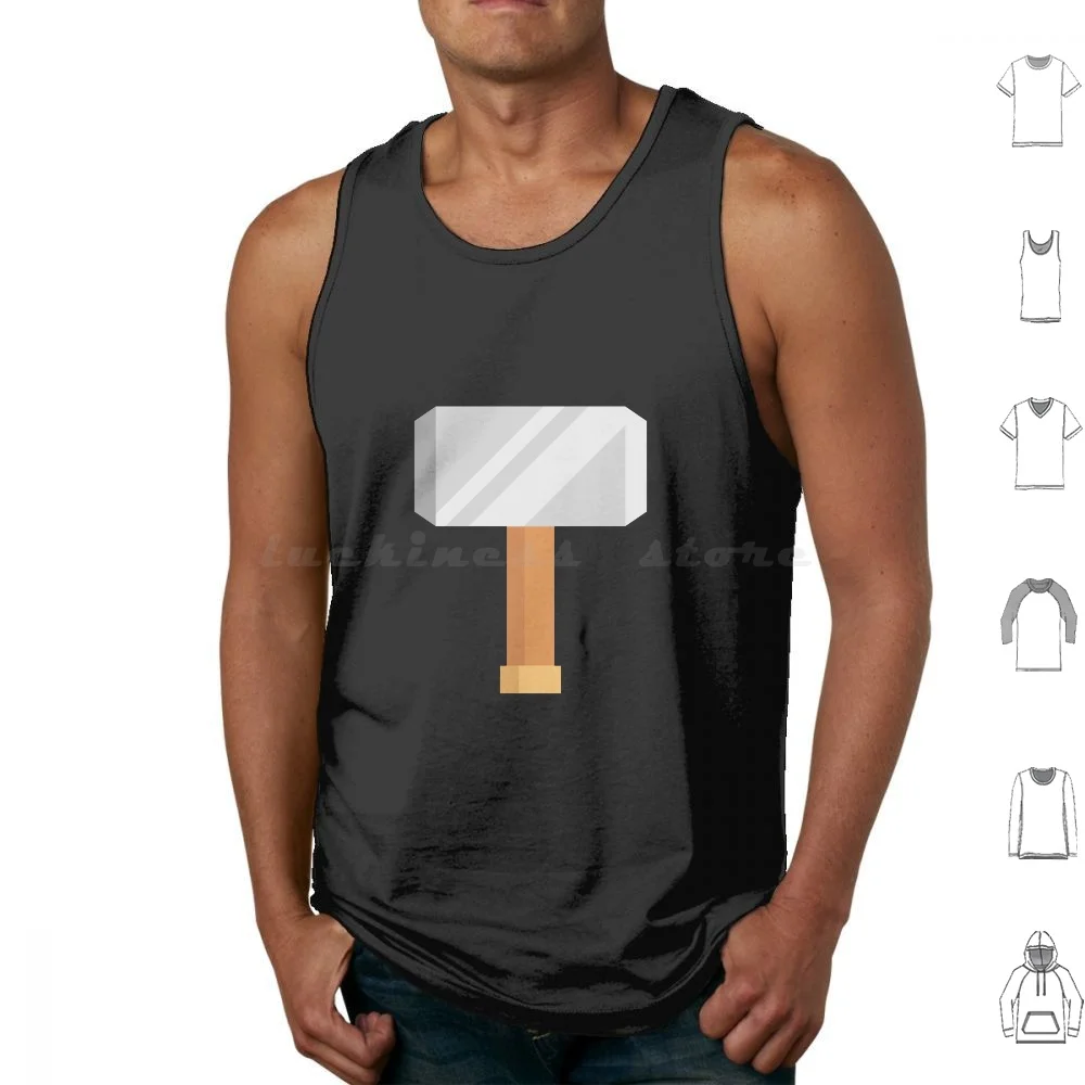 Love And Thunder Tank Tops Print Cotton Mjolnir Thors Old Hammer Mjolnr Mjolnir Hammer Thors Hammer Odinson Breaker Love