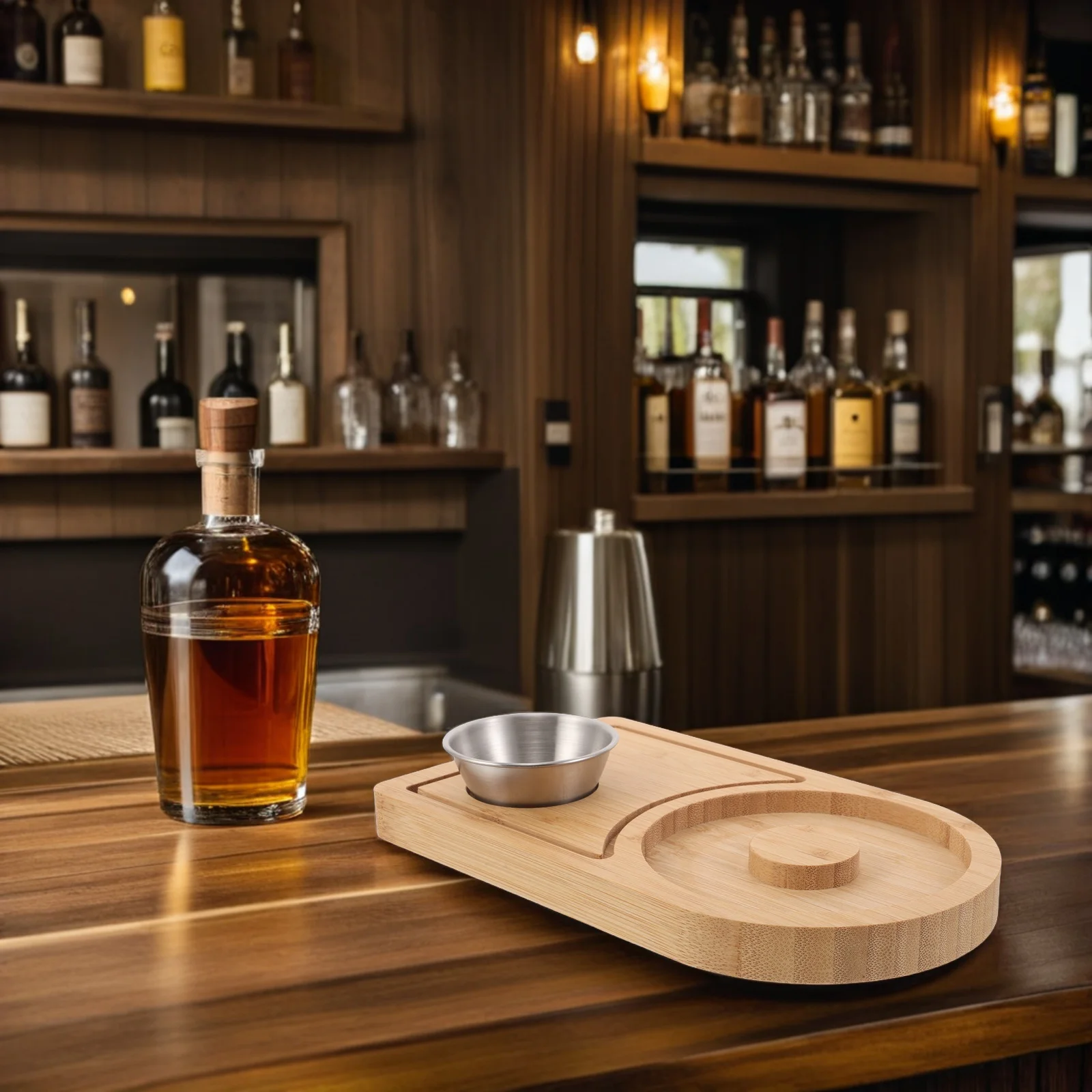 

Cocktail Seasoning Tray Bartender Salt Margarita Sugar Side for Case Cocktails Rim Wood Cases