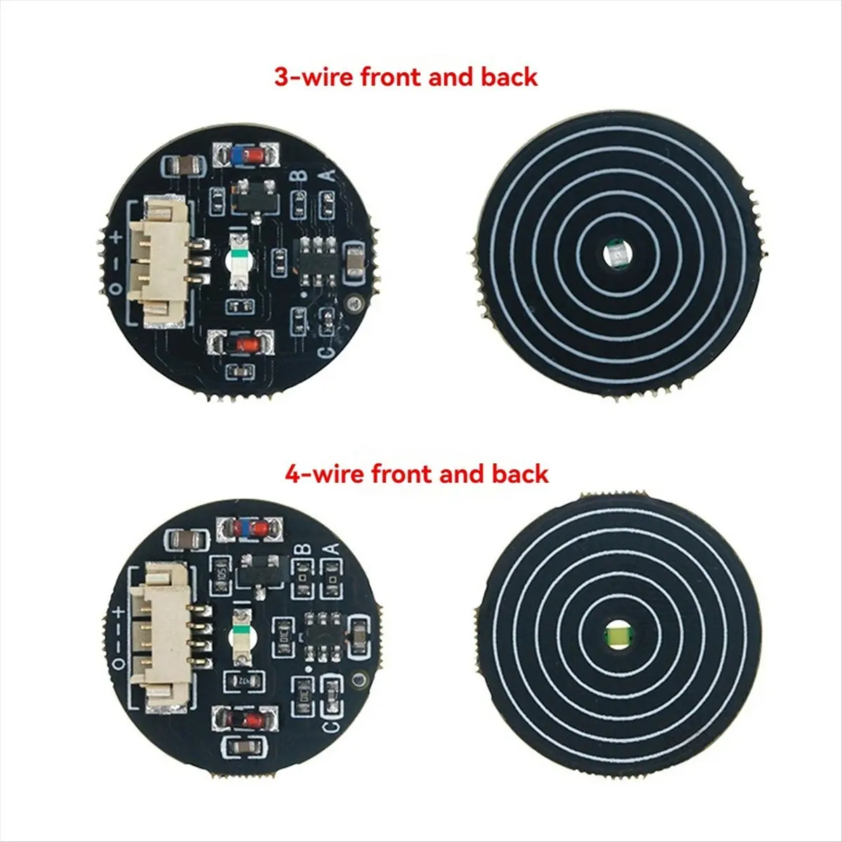 T19C 3V-30V Jog Latch Touch Key Switch Sensing Module Bistable Light Touch Switch LED Light Band Module,4-Wire White Light