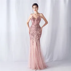 Luxury Prom Dress Women's Elegant Long Dress Party 2024 Graduation Ceremonies Prom Evening Formal Fashion Maxi Dress Wholesale