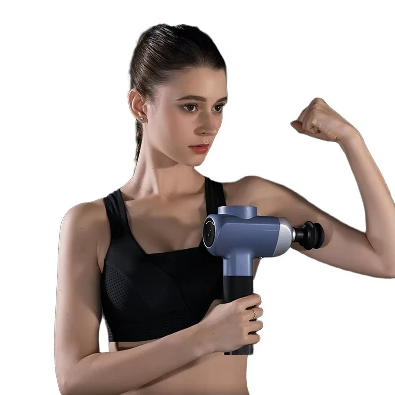 

Профессиональный портативный ручной массажер для глубоких тканей, фасций, пистолет, 4 головки, тихий массажер для тела, горячее и холодное применение