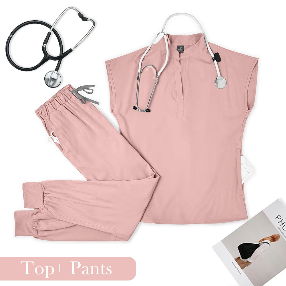 Wholesale Medical Dentist Surgery Overalls Operating Room Uniforms Scrubs Set Hospital Working Clothes Nurse Clinical Work Suit