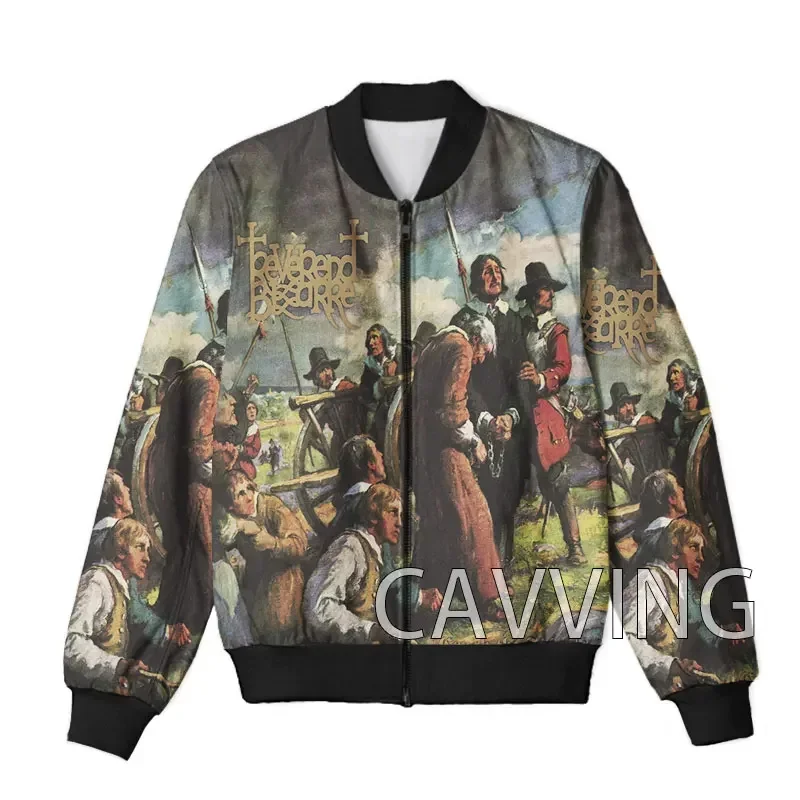 

CAVVING 3D Printed REVEREND BIZARRE Rock Zipper Bomber Jackets Men Overcoat Mens Coat Zip Up Jackets for Women/Men