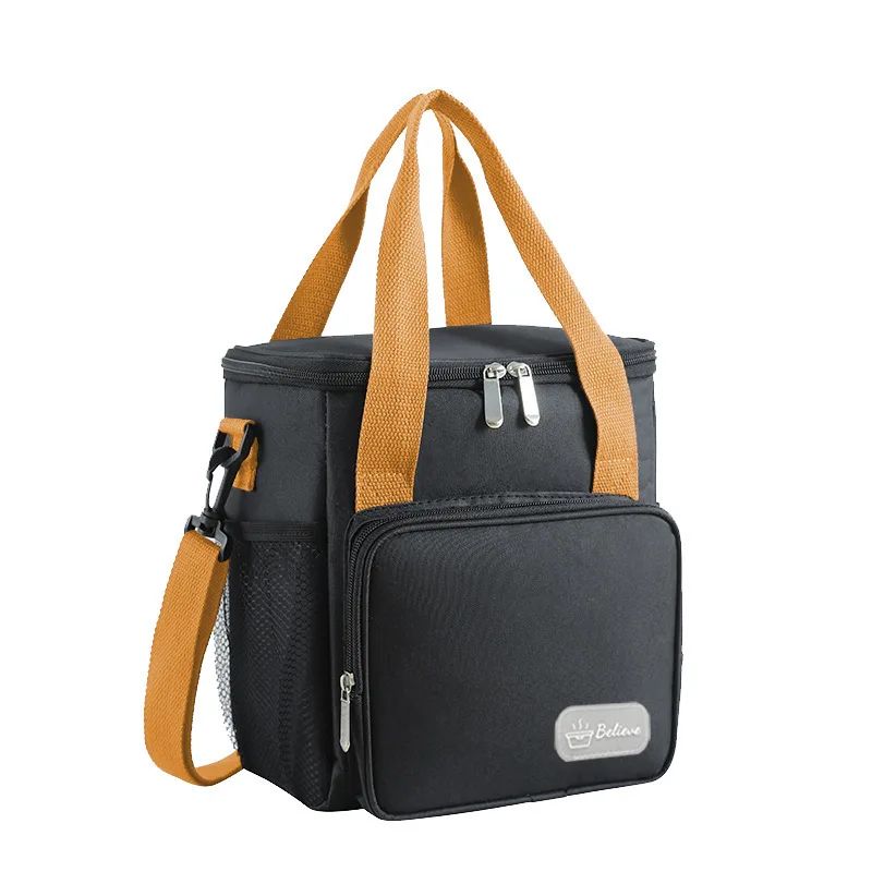 Thickened Lunch Bag with Large Capacity Single Shoulder Crossbody Long Handle Good Quality Lunch Box Bag for Easy Meal Storage