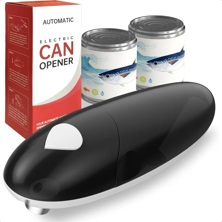 

Can Opener Easy Control Electric Can Opener with Compact Design Safe and Efficient Battery Operated Electric Can Opener Smooth