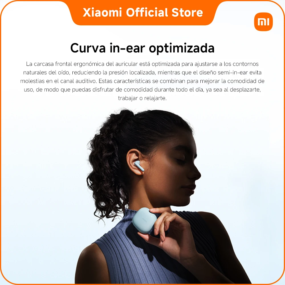 Official | REDMI Buds 8 Active, Tecnología de Reducción de Ruido en Múltiples Ilamadas, Duración de la Batería Mejorada, Curva In-ear Optimizada, Compactos y Cómodos, Potente Controlador de 14,2 mm con Diafragma de Titanio para una Claridad Pura 7