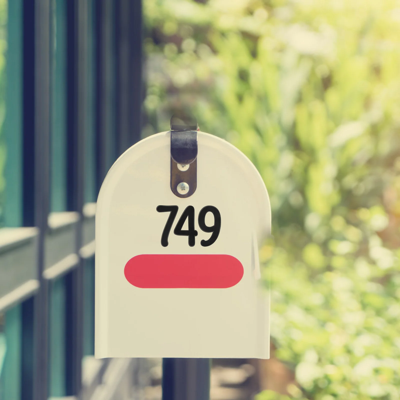 

4pcs Digital Stickers Number Decals for Mailbox Trash Can Address Board House Numbers Waterproof Adhesive Large Size Outdoor DIY