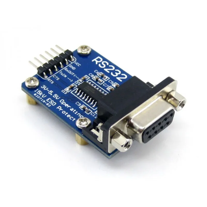 

RS232 Communication Board, SP3232 On Board, 3V-5.5V, ESD Enhanced, Hardware Flow Control Supported