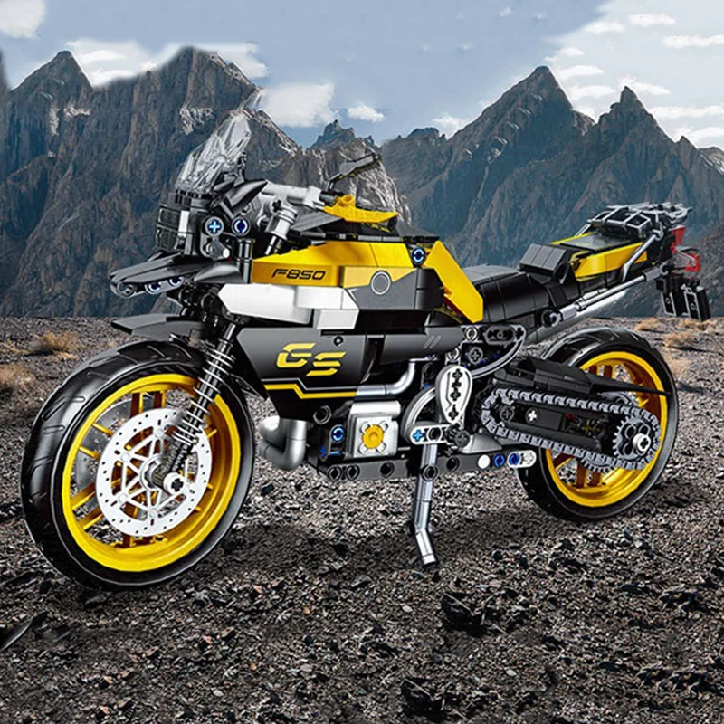 

Ideas Series City Locomotive Motorcycle Building Block Technical F850 GS Motorbike Bricks Model Toy For Kid Gift MOC