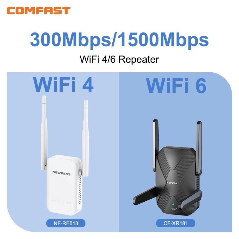 

Wifi 6 Extender AX1500 Amplificador Sinal 5G 4 Antenna Repetiteur 300M 2.4G Wi Fi Amplifier Repeteur Puissant Wi-Fi Maison