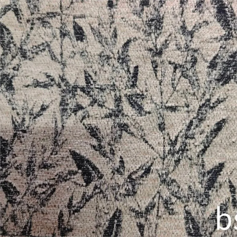 Abstract dark-patterned branch and leaf jacquard fabric men's suit women's skirt bag