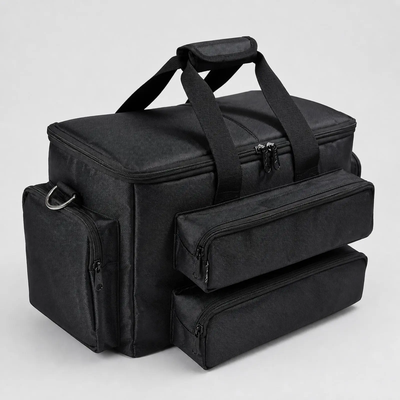 Audio Equipment Shoulder Bag Oxford Cloth Speaker Carrying Case for Microphone Cables Portable Karaoke Gear Storage