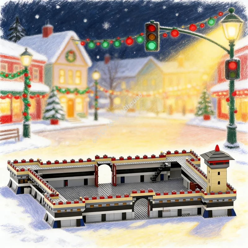 

Набор строительных блоков MOC «Замок», 1768 деталей, архитектурная модель, креативный подарок на Рождество, развивающая игрушка для детей, конструктор для самостоятельной сборки, подарок на день рождения