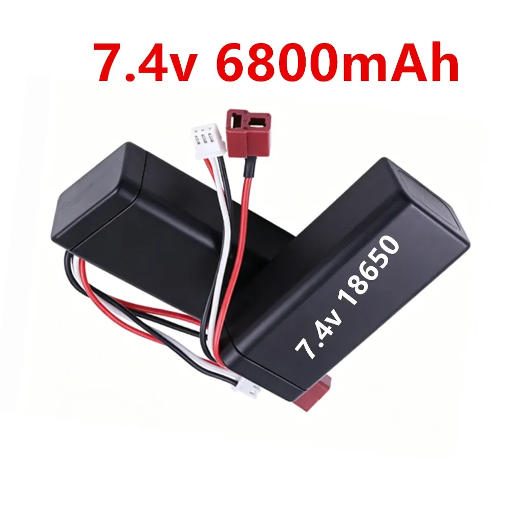 18650 7.4V 6800mAh 2S Lipo battery T plug and charger for SCY-16102PRO SCY-16101PRO SCY-16103PRO SCY-16201PRO R/C car parts