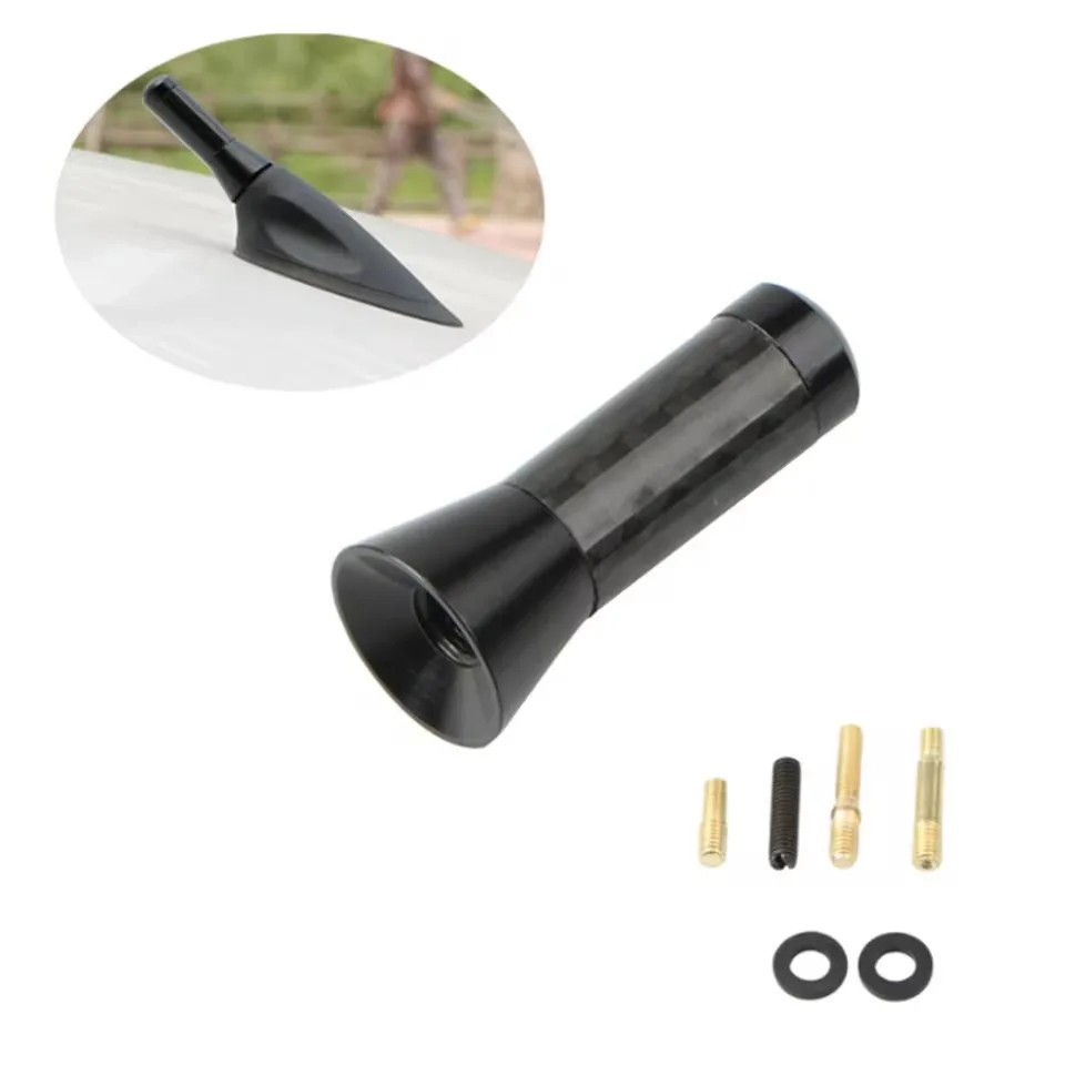 

Universal Car Antenna Carbon Fiber Antenna Short Antena Radio FM/AM Metal Receiving Antennas Car Radio Aerial Accessories
