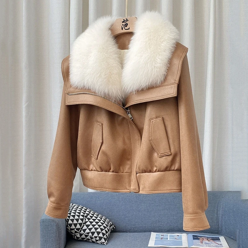 Winter New Faux Fur Thicken Coat for Women High-quality Loose Sheepskin Fur Sherpa Jacket Womens -Faux Lambskin Shearling PARKA