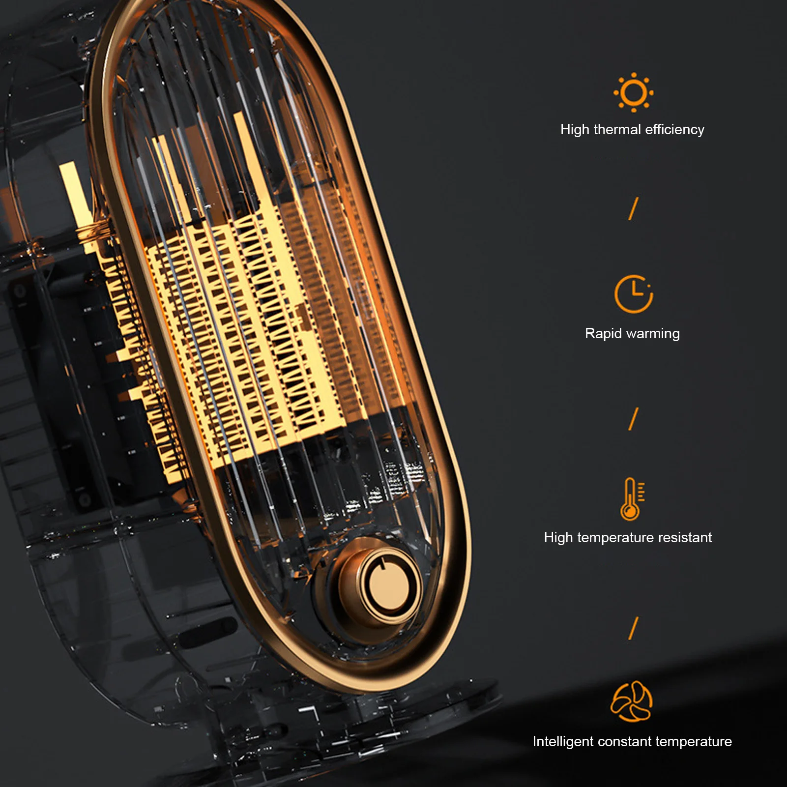 مروحة سخان صغيرة مزدوجة ساخنة باردة عمودية محمولة لسطح المكتب مكتب هادئ يستخدم مبردًا لتدفئة المساحة الشخصية لمكتب غرفة المنزل الداخلي #4
