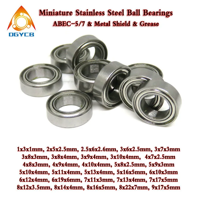 1pcs SMR106ZZ Bearing 6x10x3 mm Stainless Steel Ball Bearing 6*10*3 mm MR106Z SMR106 ZZ Z L1060ZZ RC Hobby & Mini Motors Bearing