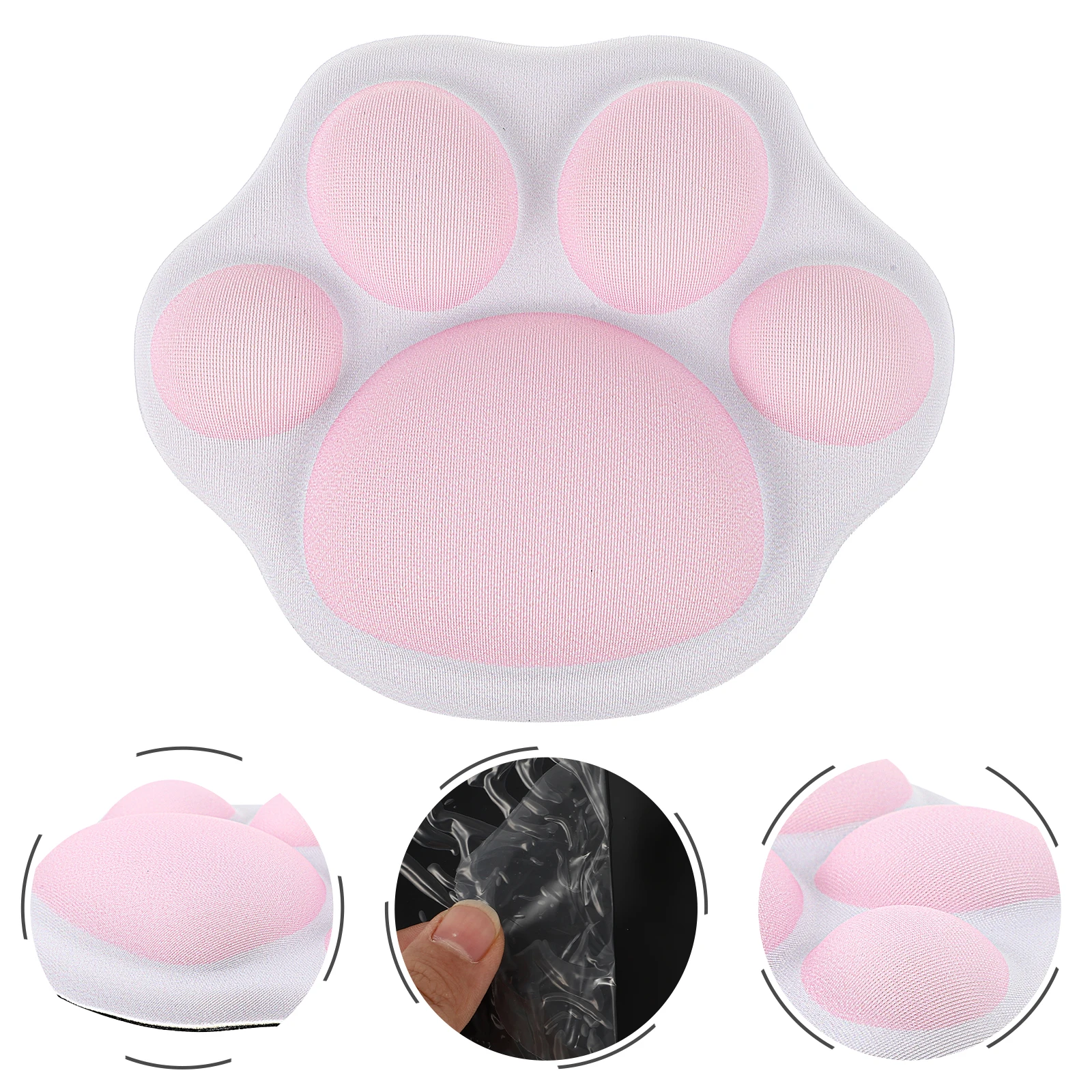 

Silicone Mouse Wrist Rest Pad Cat Paw Pattern Comfortable Softer Non Slip Premium Relieve Pain Decorative Gift Computer
