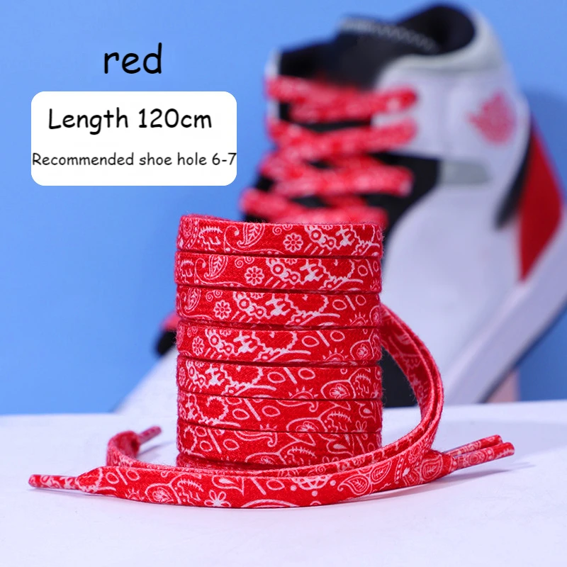 Quality Cashew Flowers Rubber Shoelaces Women Men Colorful Laces for Sneakers Sports Casual Basketball Shoe Laces 120/140/160cm