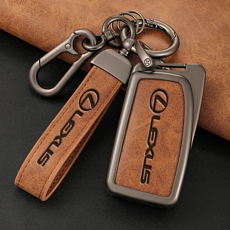 Leather Car Key Case Cover for Lexus RX350 NX300 Es300h Rx450h GS300 GX470 IS250 ES350 LX570 GX460 Nx300h Is300h Car Accessories