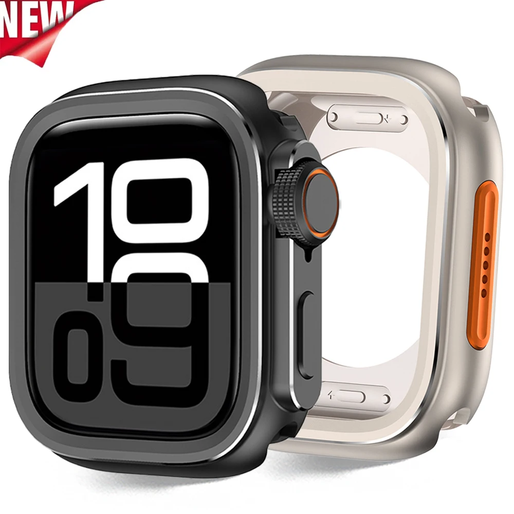 

Alloy Metal Case For Apple Watch Series 10 46mm Change to Ultra 2/1 49mm Protection Shell Cover for iwatch 10 Bumper Accessories