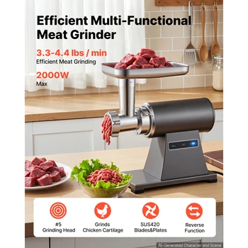 SucceBuy Electric Meat Grinder 2