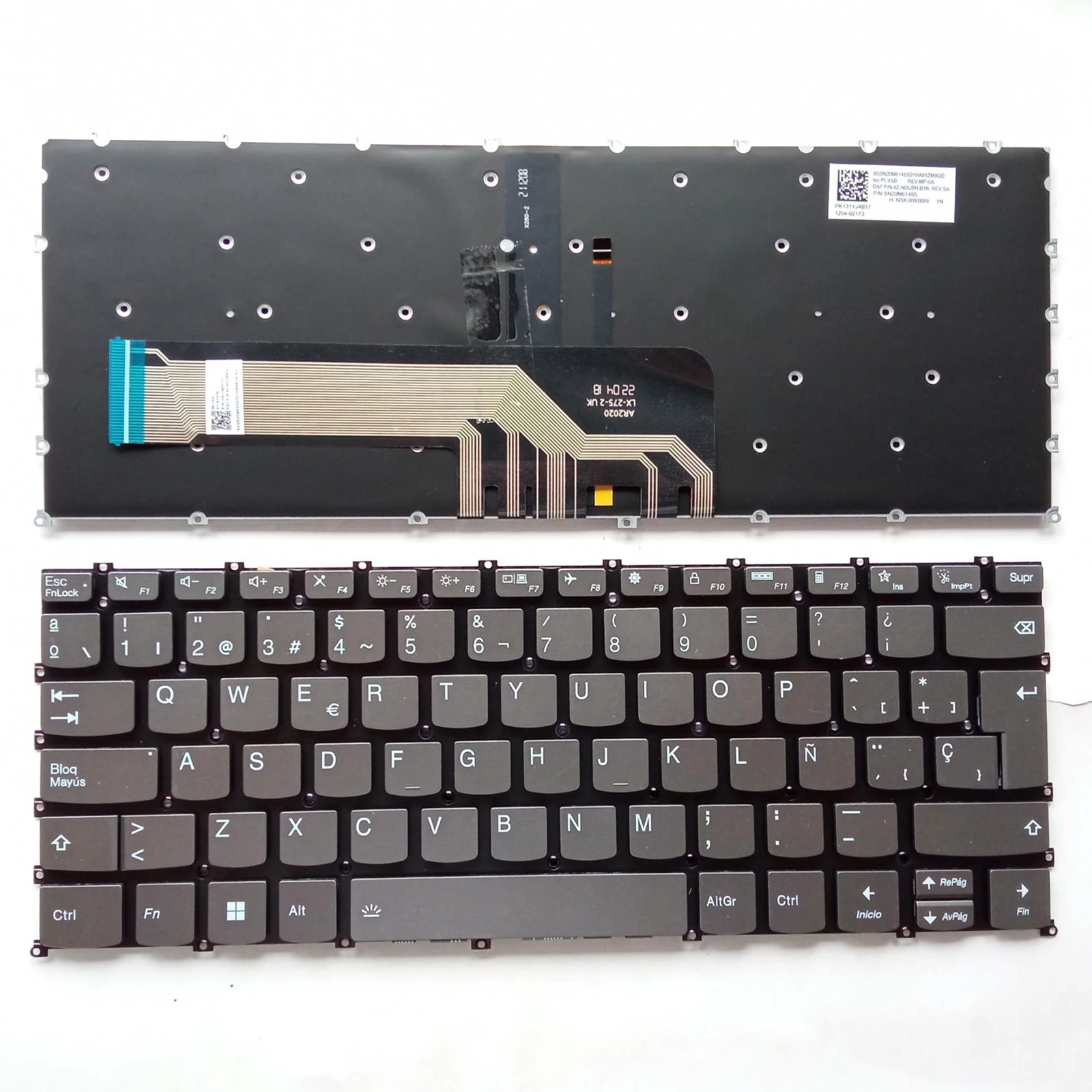 US RU SP layout for Lenovo Yoga Slim 7 Pro 14ACH5/ARH5/IHU5/ITL5 Flex 5-14ARE05 Laptop Keyboard