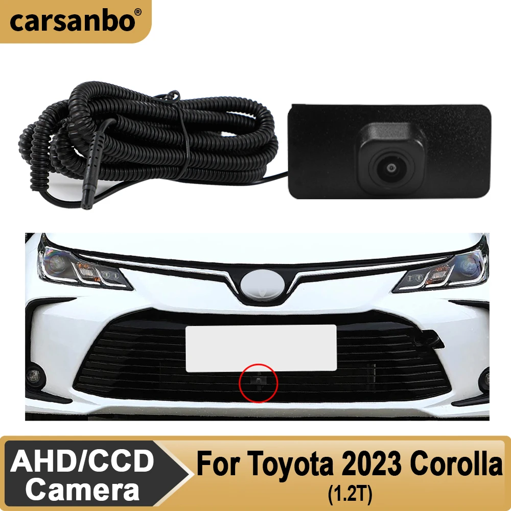 

Камера переднего вида Carsanbo для Toyota Corolla 2023 (1.2T) с ночным видением и функцией «рыбий глаз», OEM-камера для седана