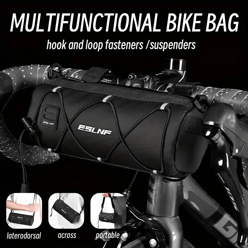 

Bike Handlebar Bag, Waterproof Large-Capacity Bicycle Frame Bag For Outdoor Cycling