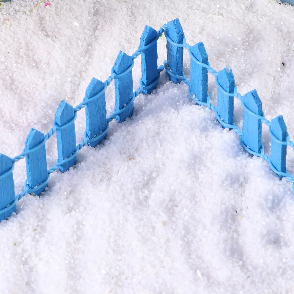 

Mini Wood Fence for Micro Landscape DIY Small Picket Fence Decoration Fairy Garden Outdoor Indoor Christmas Tree Decor