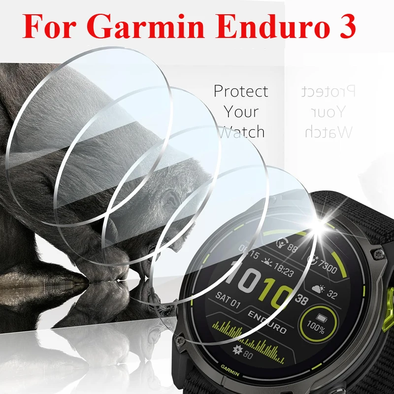 Tempered Glass Films For Garmin Enduro 3 Smartwatch Screen Protector Guard Glass Protective Film Accessories For Garmin Enduro 3