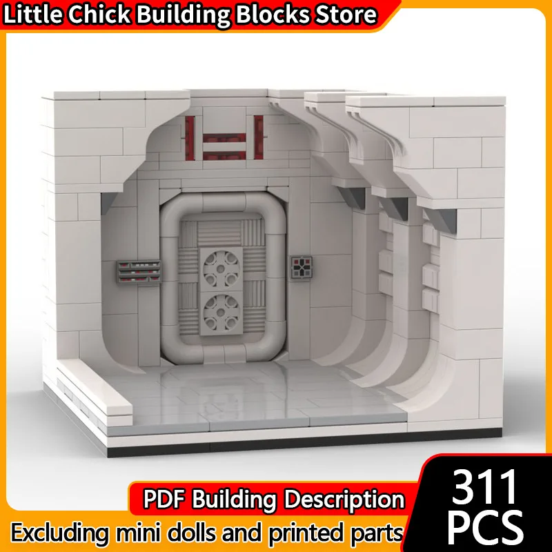 

Star Movies Model MOC Building Bricks Space Station Corridor Scene Modular Technology Children Holiday Gifts Assemble Toys Suit